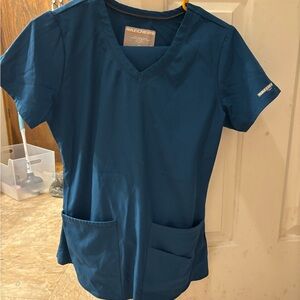 Skechers Caribbean Blue V-Neck Scrub Set